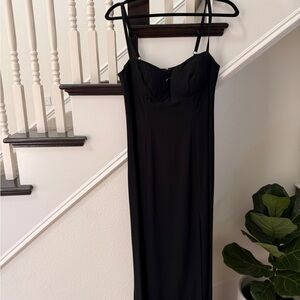 J. Crew Elegant Strapless Black Gown